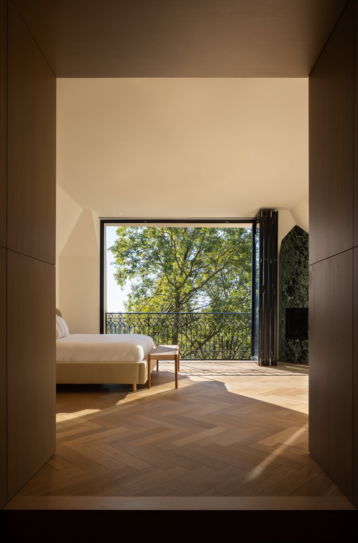 Chambre ouverte sur l’extérieur